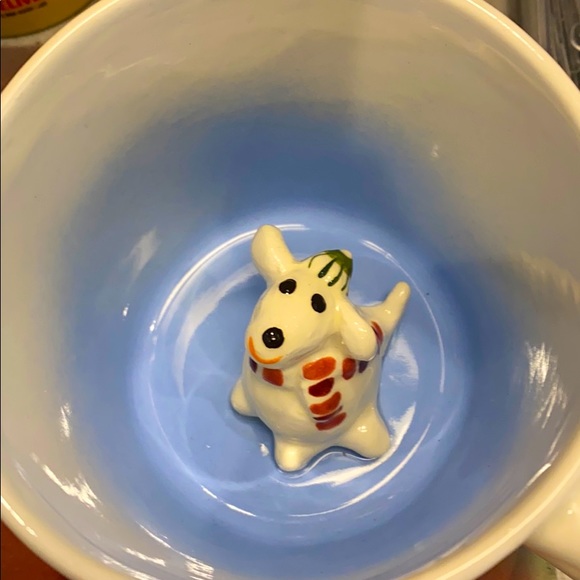 Spademan Pottery Mug White puppy Dog With Scarf - Picture 1 of 5